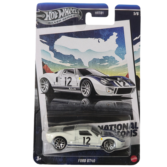 Ford GT40 (National Icons) - Hot Wheels Imported