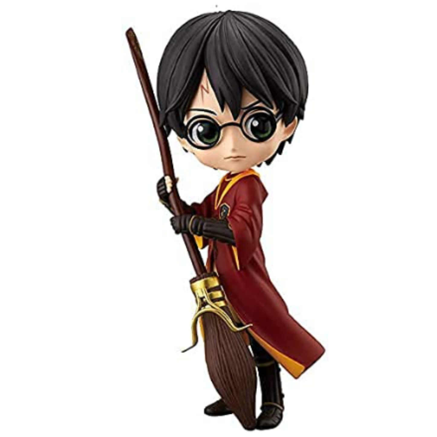 Harry Potter Chibi Q-Posket with Broom – 15 cm Collectible Display Figurine