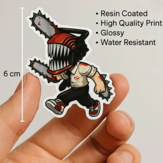 Chainsaw Man Anime Stickers- Chibi Style 30-Die-Cut Sticker Pack