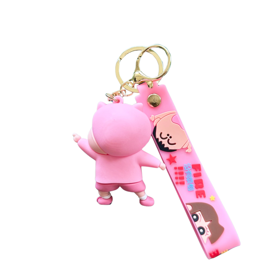 Shinchan Pig Costume 3D Rubber Keychain – Shinchan