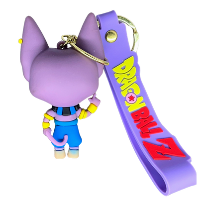 Beerus D2 3D Rubber Keychain - Dragon Ball Z –  DBZ Anime Collectible