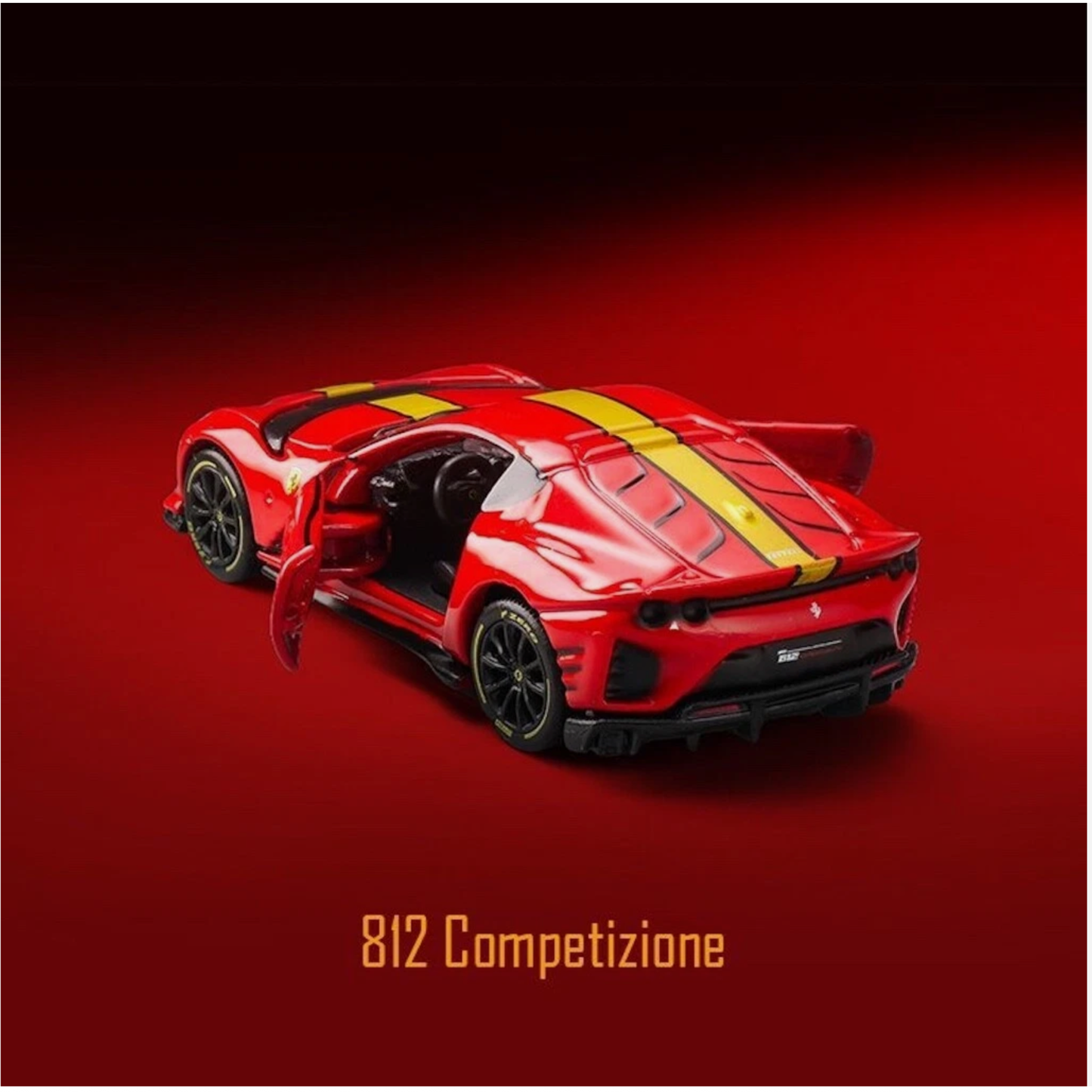Ferrari 812 Competizione – Bburago 1:64 Scale Die-Cast Model Car (Red)