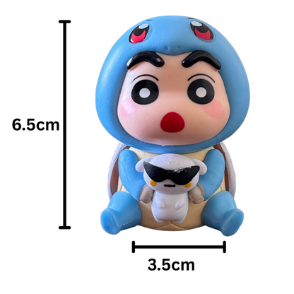 Shinchan as Squirtle Cosplay Premium Miniature 6.5CM PVC Figure