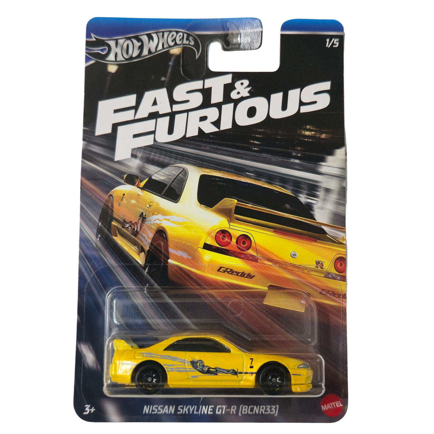 Fast & Furious-Nissan Skyline GT-R Yellow - Hot Wheels Imported