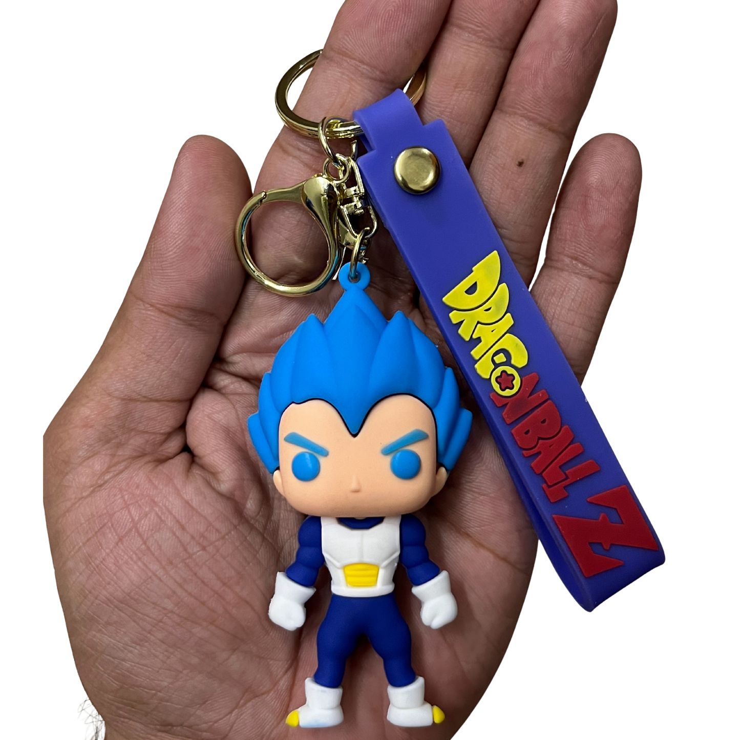 Vegeta Super Saiyan Blue - D2 3D Rubber Keychain - Dragon Ball Z –  DBZ Anime Collectible