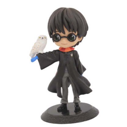 Harry Potter Chibi Q-Posket with Hedwig – 15 cm Wizard Collectible Figurine