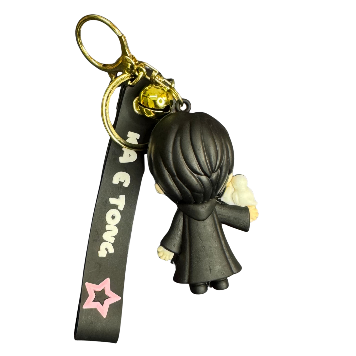 Harry Potter 3D Rubber Keychain with Hedwig | Cute Wizard Key Ring for Potterheads-D4