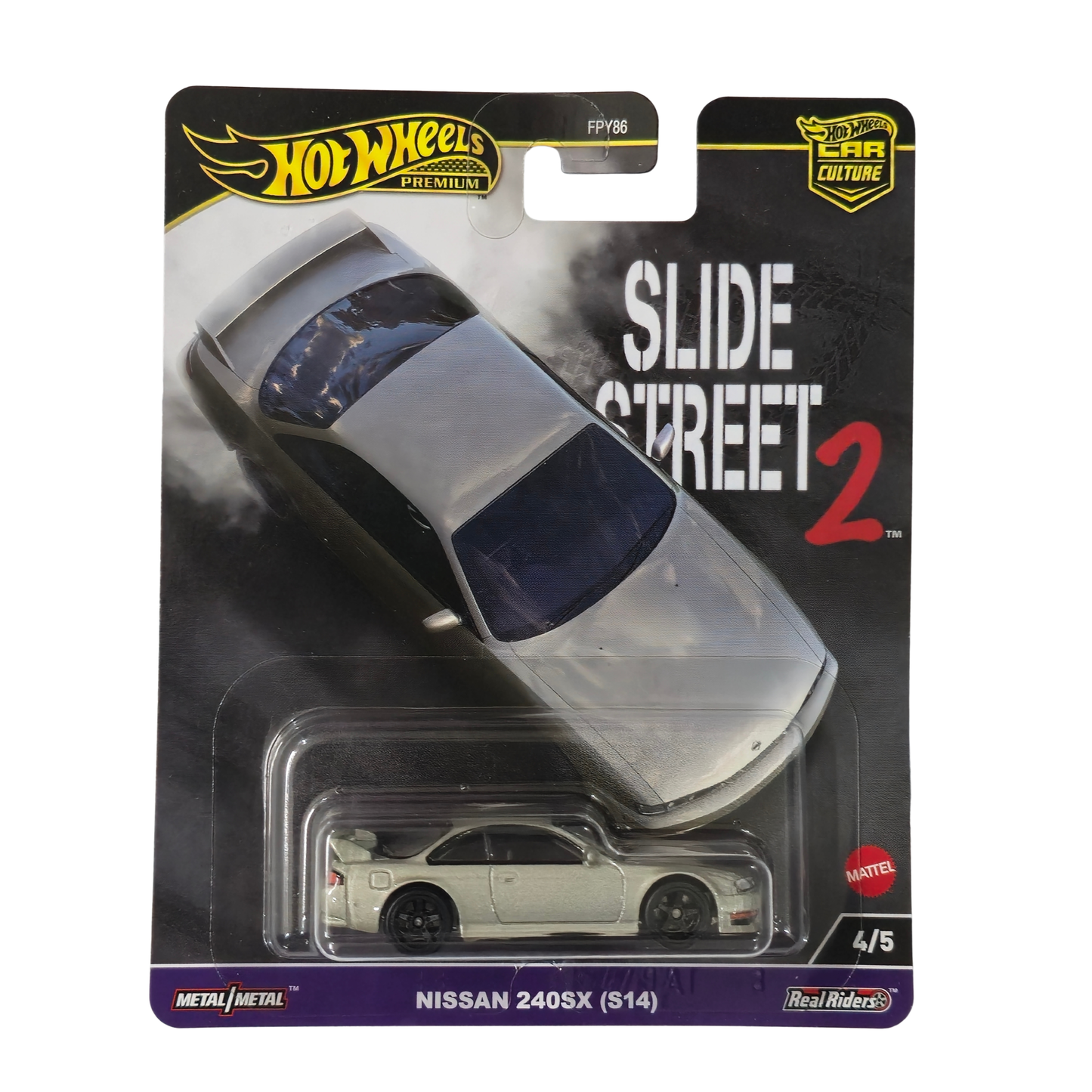 Nissan 240SX (S14) – Car Culture: Slide Street 2 (4/5)-Hotwheels Imported