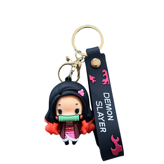 Nezuko Kamado Chibi 3D Rubber Keychain – Demon Slayer