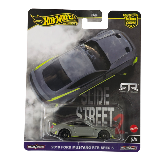 2018 Ford Mustang RTR Spec 5 – Car Culture: Slide Street 2 (5/5)-Hotwheels Imported