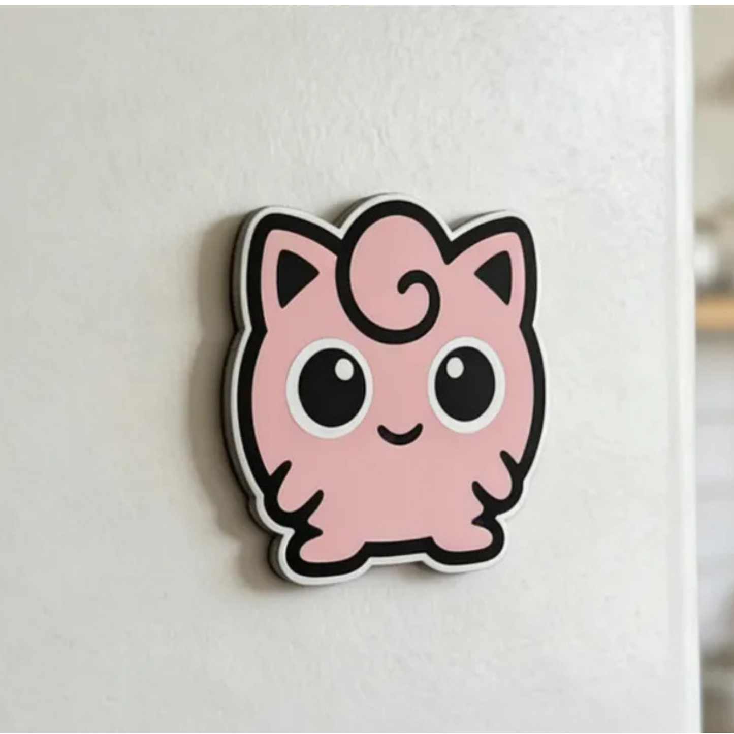 Jigglypuff Chibi 3D Printed PLA Fridge Magnet – Pokemon Anime
