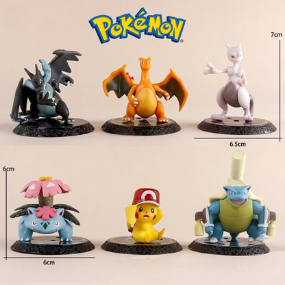 Pokemon 7 CM Premium Miniature PVC Figure (Set of 6) – Pokemon