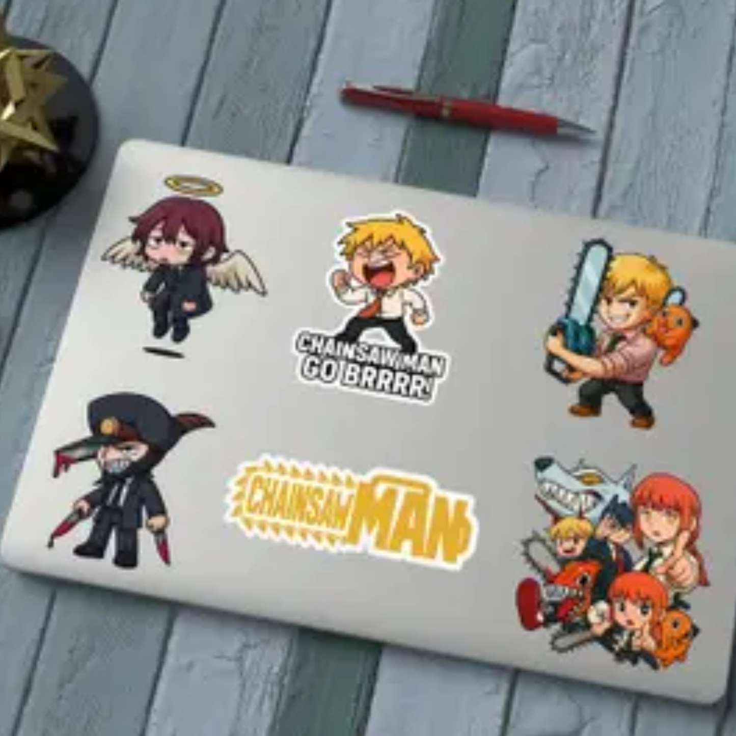 Chainsaw Man Anime Stickers- Chibi Style 30-Die-Cut Sticker Pack