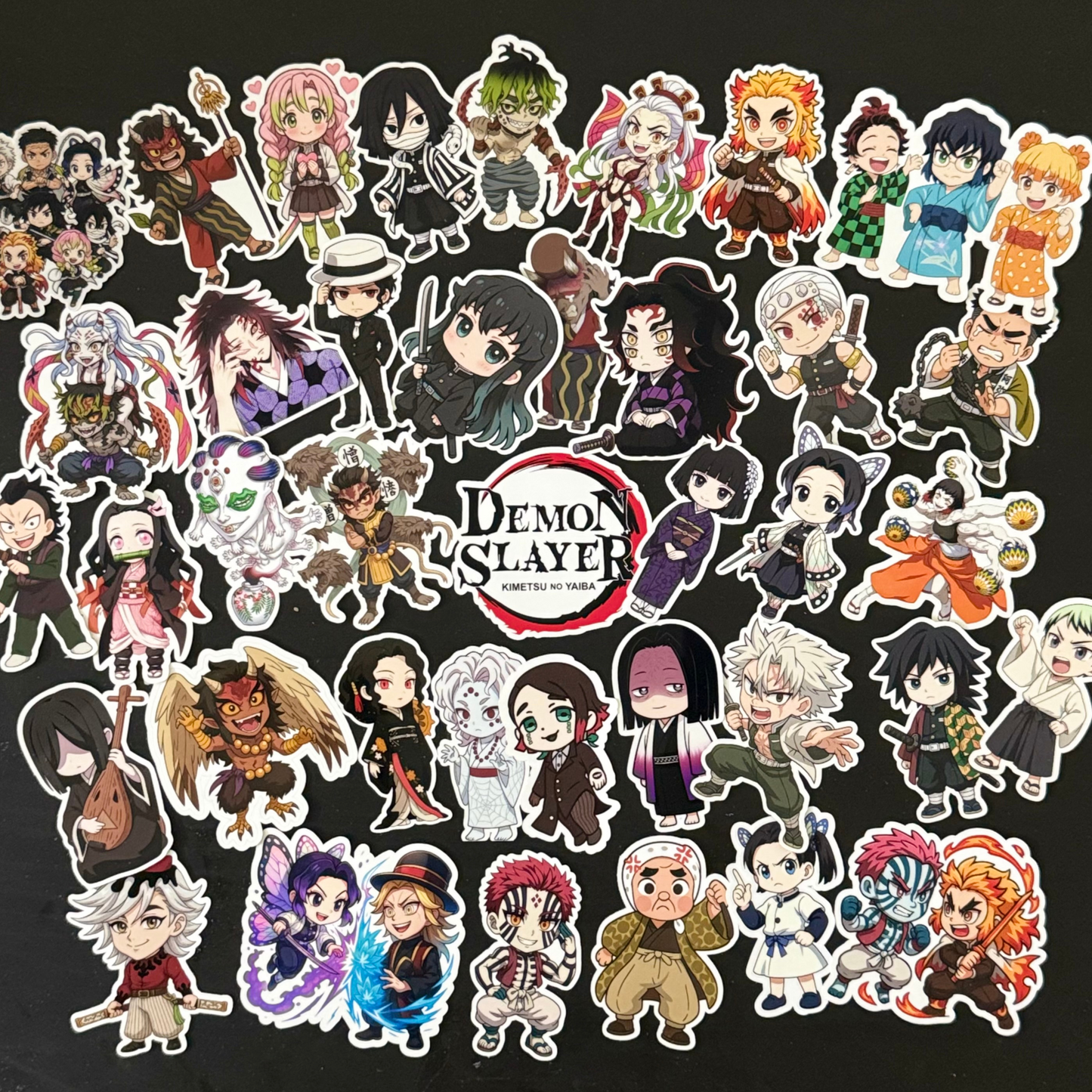 Demon Slayer(Hashiras & Upper Moons) Chibi Style 30-Die-Cut Sticker Pack