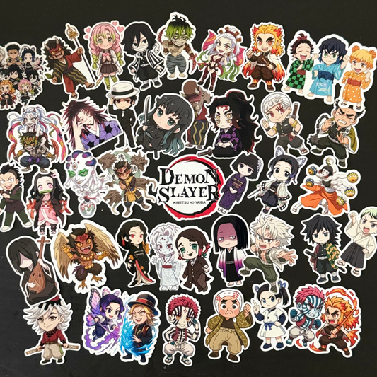 Demon Slayer(Hashiras & Upper Moons) Chibi Style 30-Die-Cut Sticker Pack