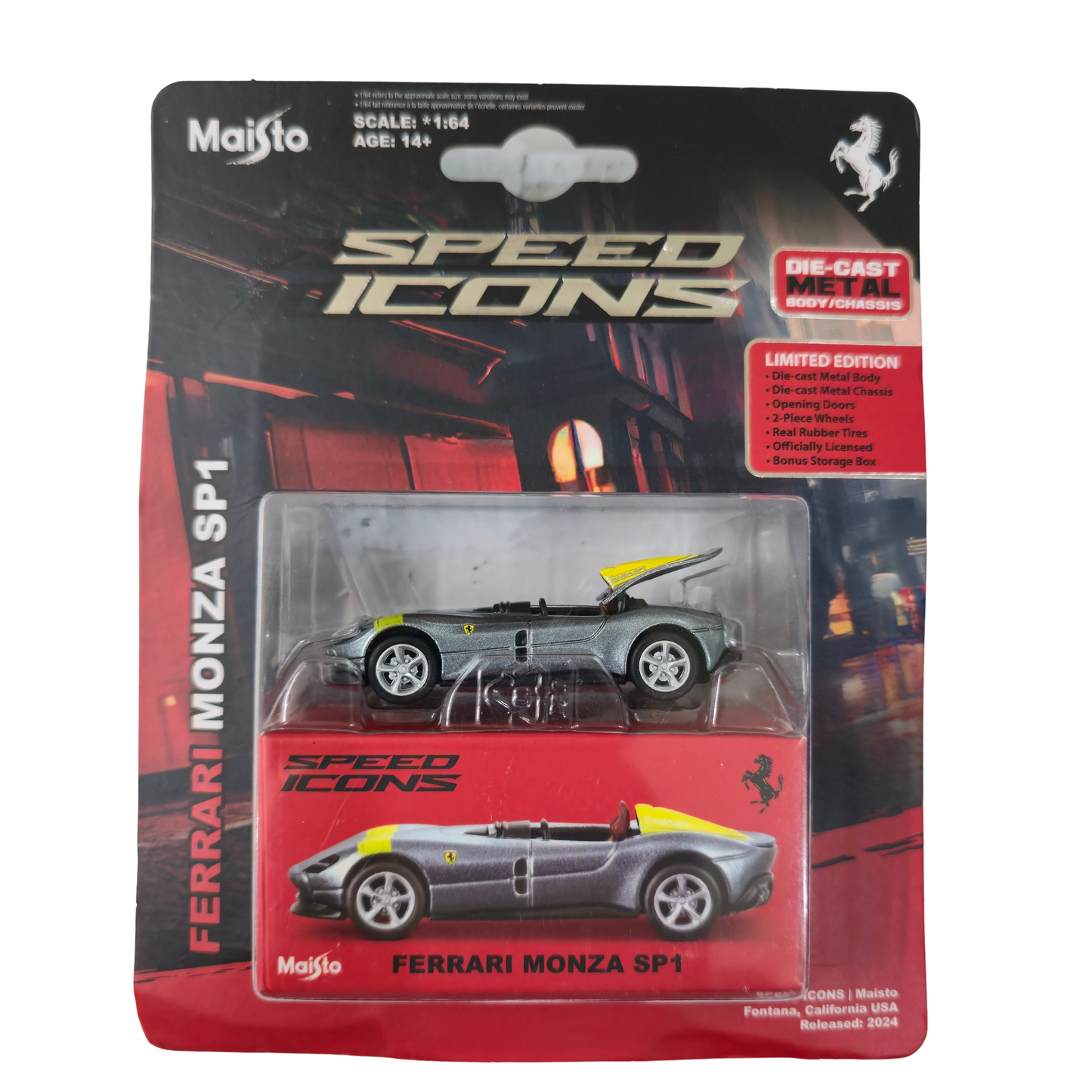 Ferrari Monza SP1 – Speed Icons (Limited Edition) – Maisto 1:64 Scale Die-Cast Model Car