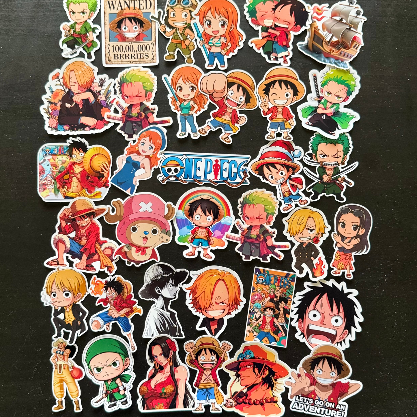 One Piece- Chibi Style 30-Die-Cut Sticker Pack