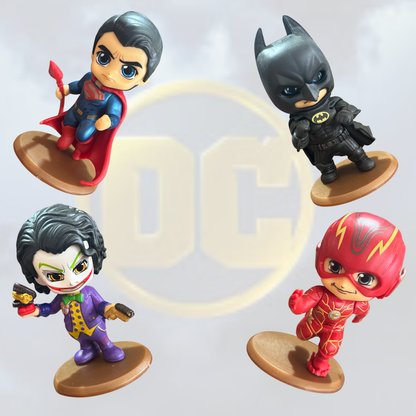 Set of 4 DC Chibi Premium 8.5cm Figurine – DC Comics