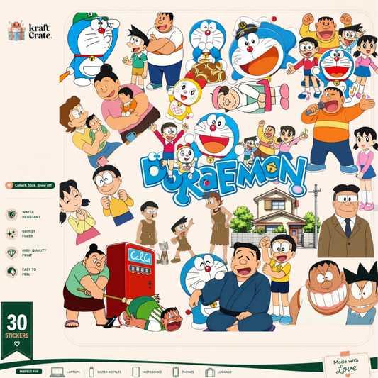 Doraemon 30-Die-Cut Sticker Pack
