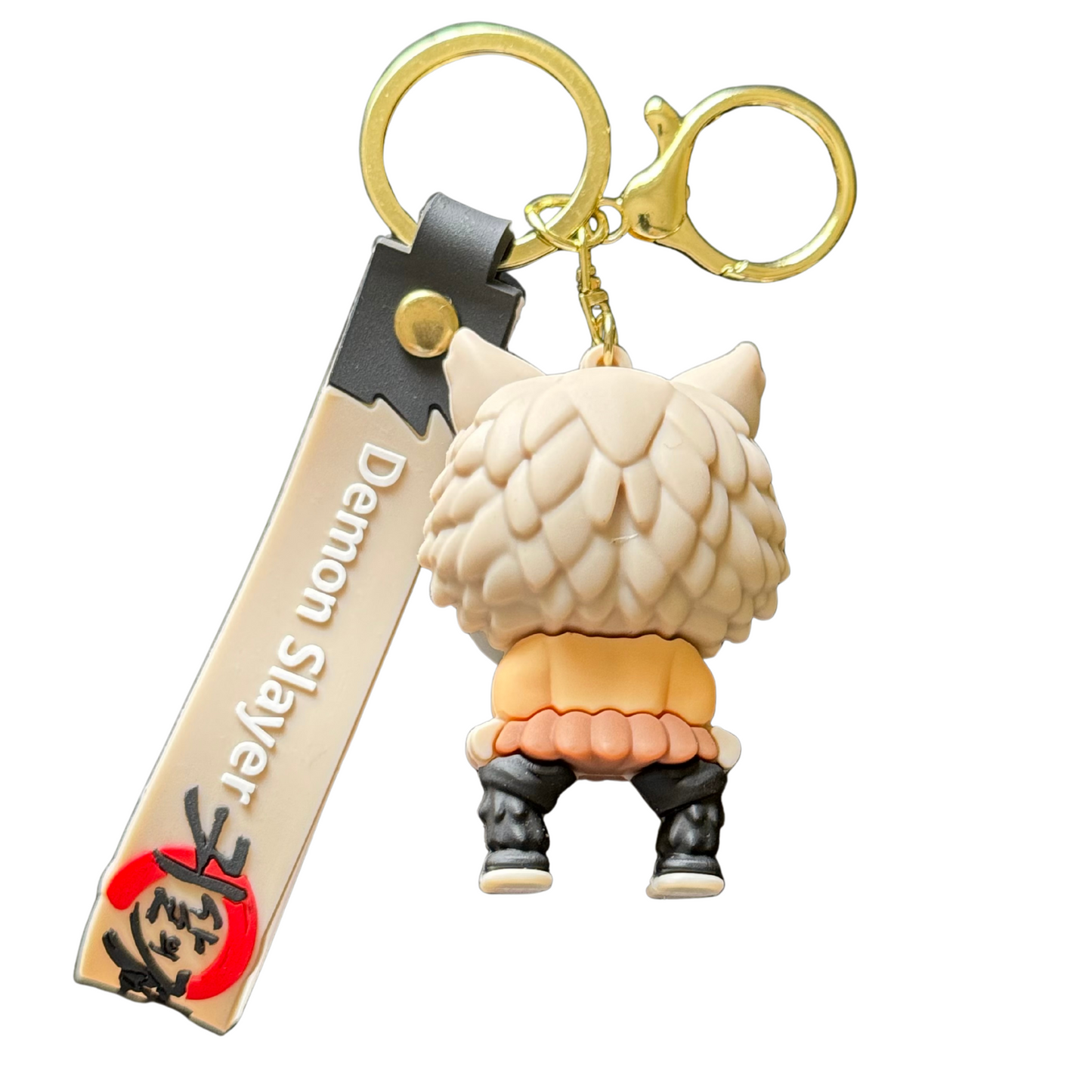 Inosuke Hashibira Bob Head Premium 3D Rubber Key chain - Demon Slayer