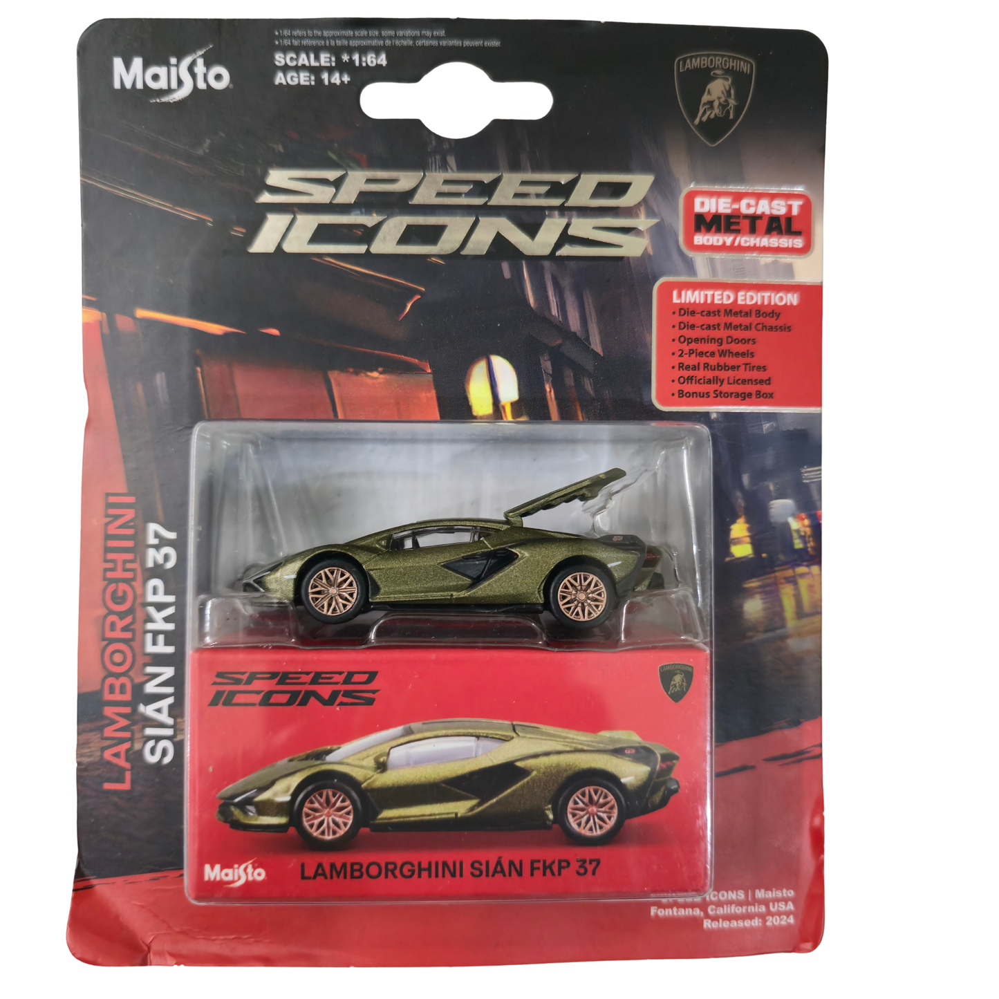 Lamborghini Sián FKP 37 – Speed Icons (Limited Edition) – Maisto 1:64 Scale Die-Cast Model Car