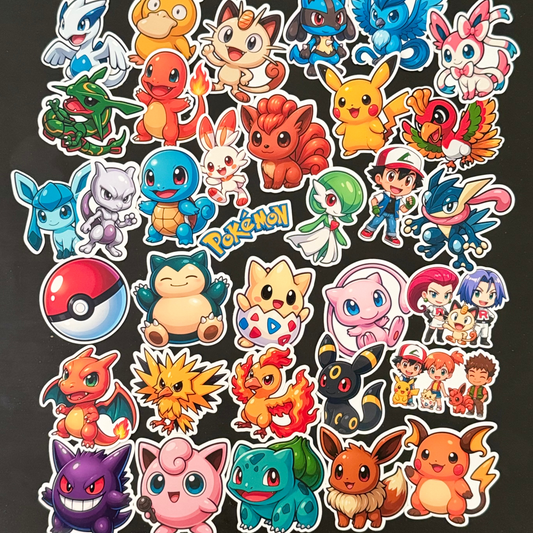 Pokemon- Chibi Style 30-Die-Cut Sticker Pack