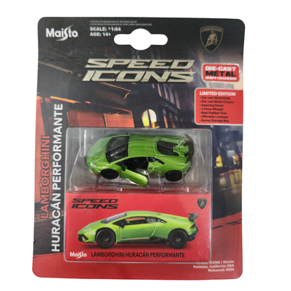 Lamborghini Huracán Performante – Speed Icons (Limited Edition) – Maisto 1:64 Scale Die-Cast Model Car
