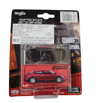 Porsche Taycan Turbo S – Speed Icons (Limited Edition) – Maisto 1:64 Scale Die-Cast Model Car