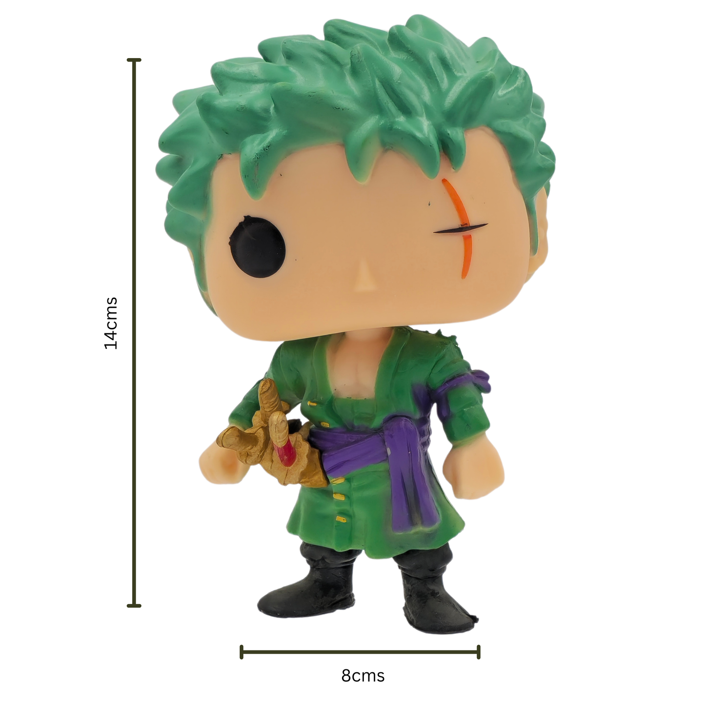 Roronoa Zoro- 14 cm Funko Pop head inspired Figure – One Piece