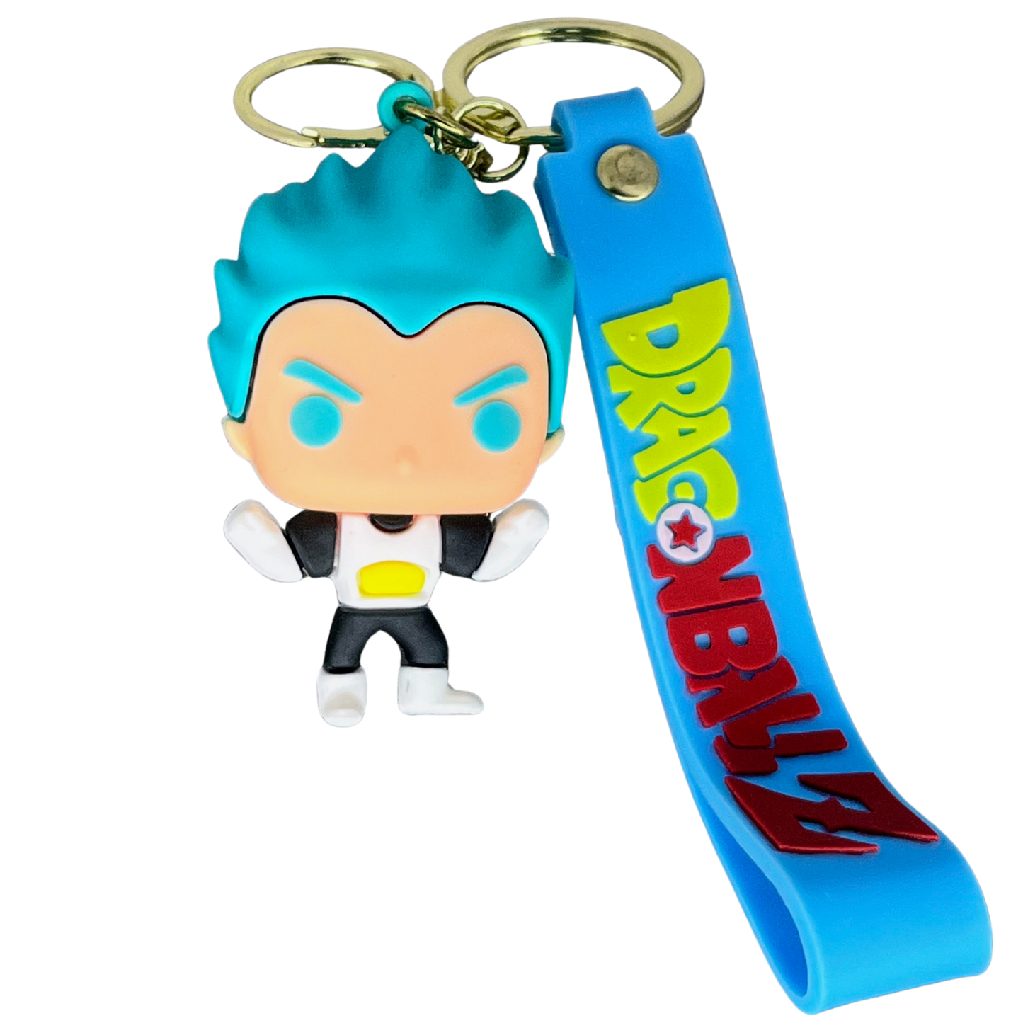 Vegeta Blue- D1 3D Rubber Keychain - Dragon Ball Z –  DBZ Anime Collectible