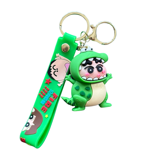 Shinchan Dinosaur Costume 3D Rubber Keychain – Shinchan