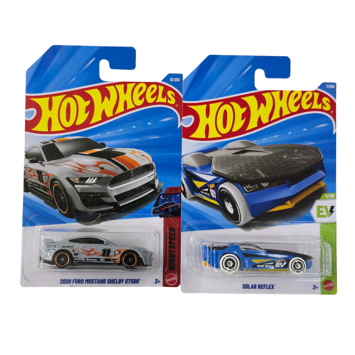 Combo Pack – Mustang Shelby GT500 & Solar Reflex (Set of 2) - Hot Wheels Imported