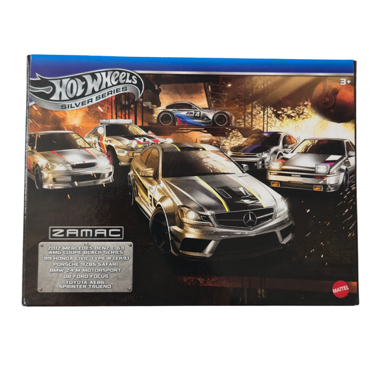 ZAMAC Collector Set – 6 Metal Cars | Ford, Honda, Merc, Porsche, BMW & Toyota - Hot Wheels Imported