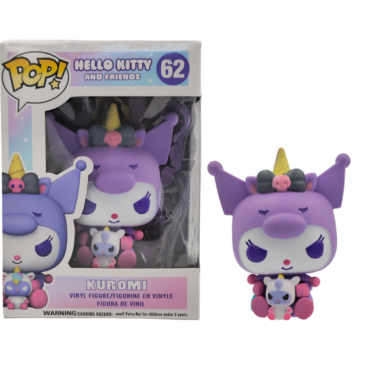 Kuromi with Unicorn - 13 cm Pop head Figure – Kuromi