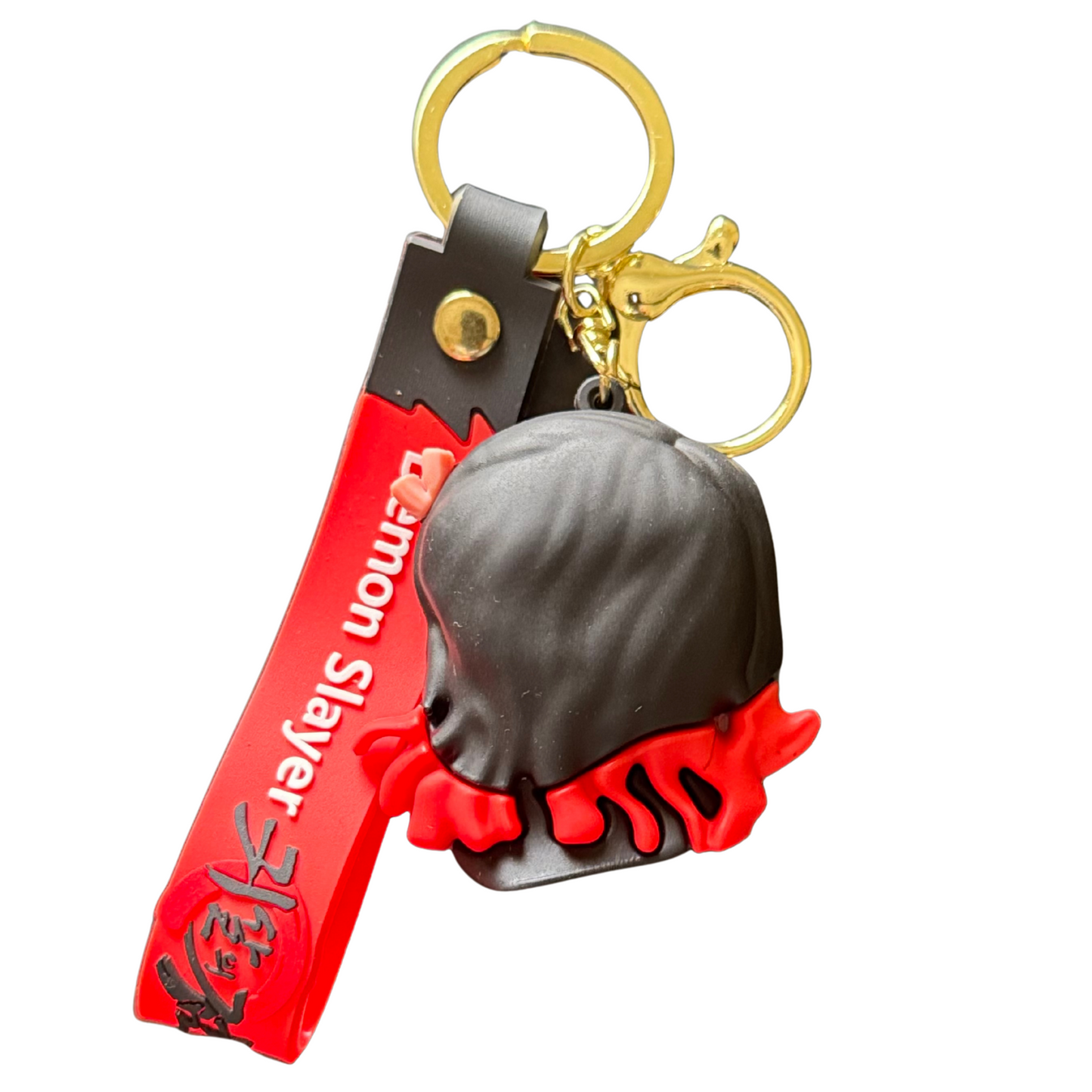 Nezuko Kamado Bob Head Premium 3D Rubber Key chain - Demon Slayer