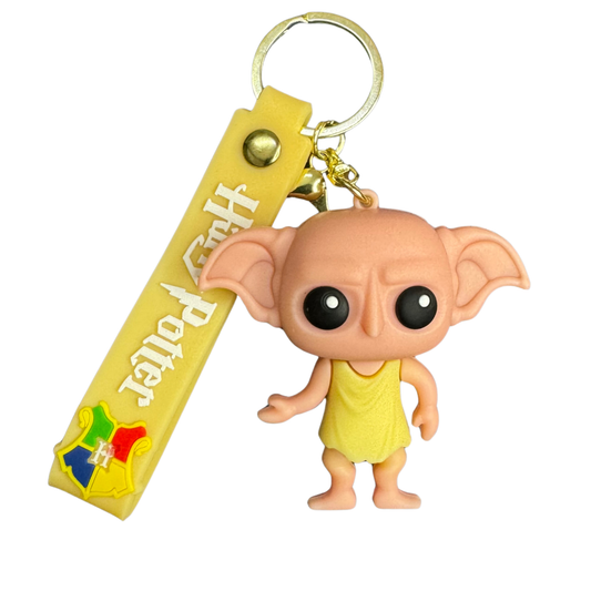 Harry Potter – Dobby 3D Rubber Keychain | Cute House-Elf Key Ring for Potterheads-D1