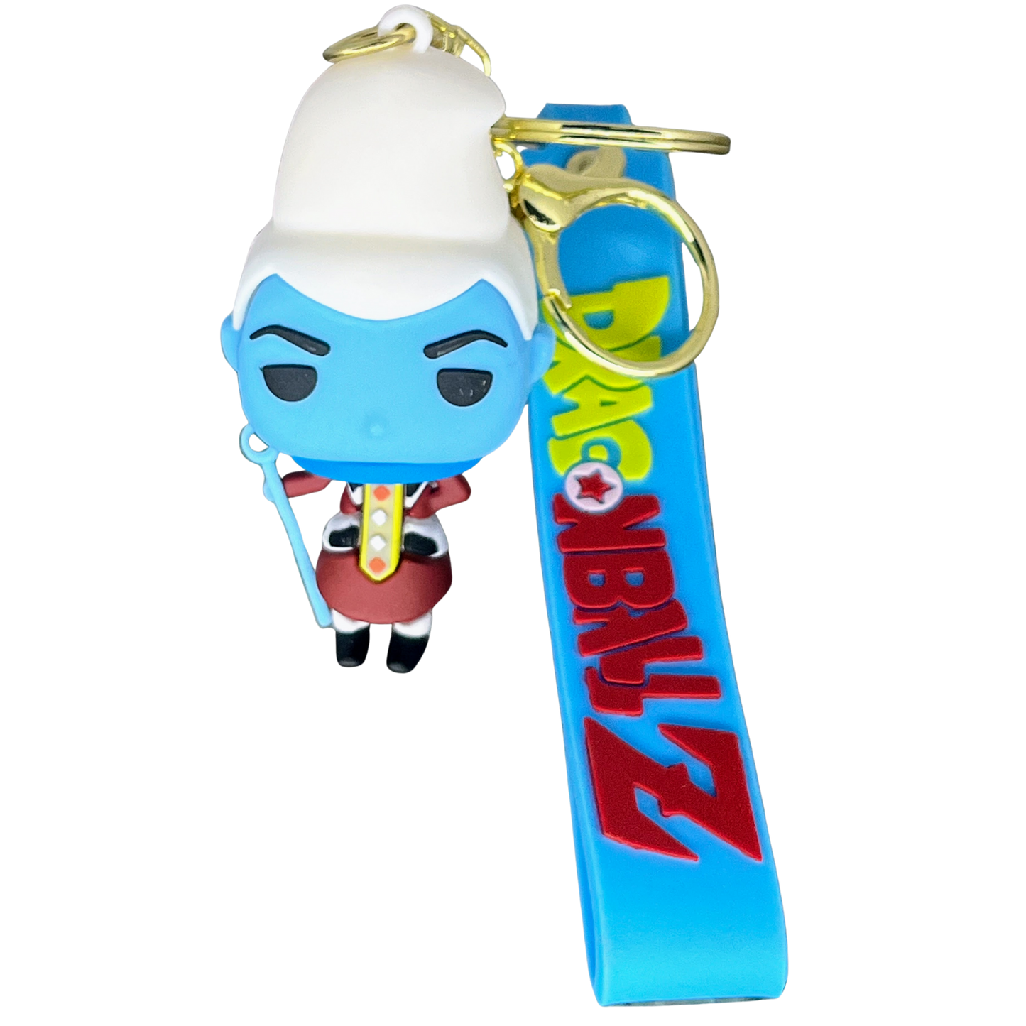 Whis- D1 3D Rubber Keychain - Dragon Ball Z –  DBZ Anime Collectible