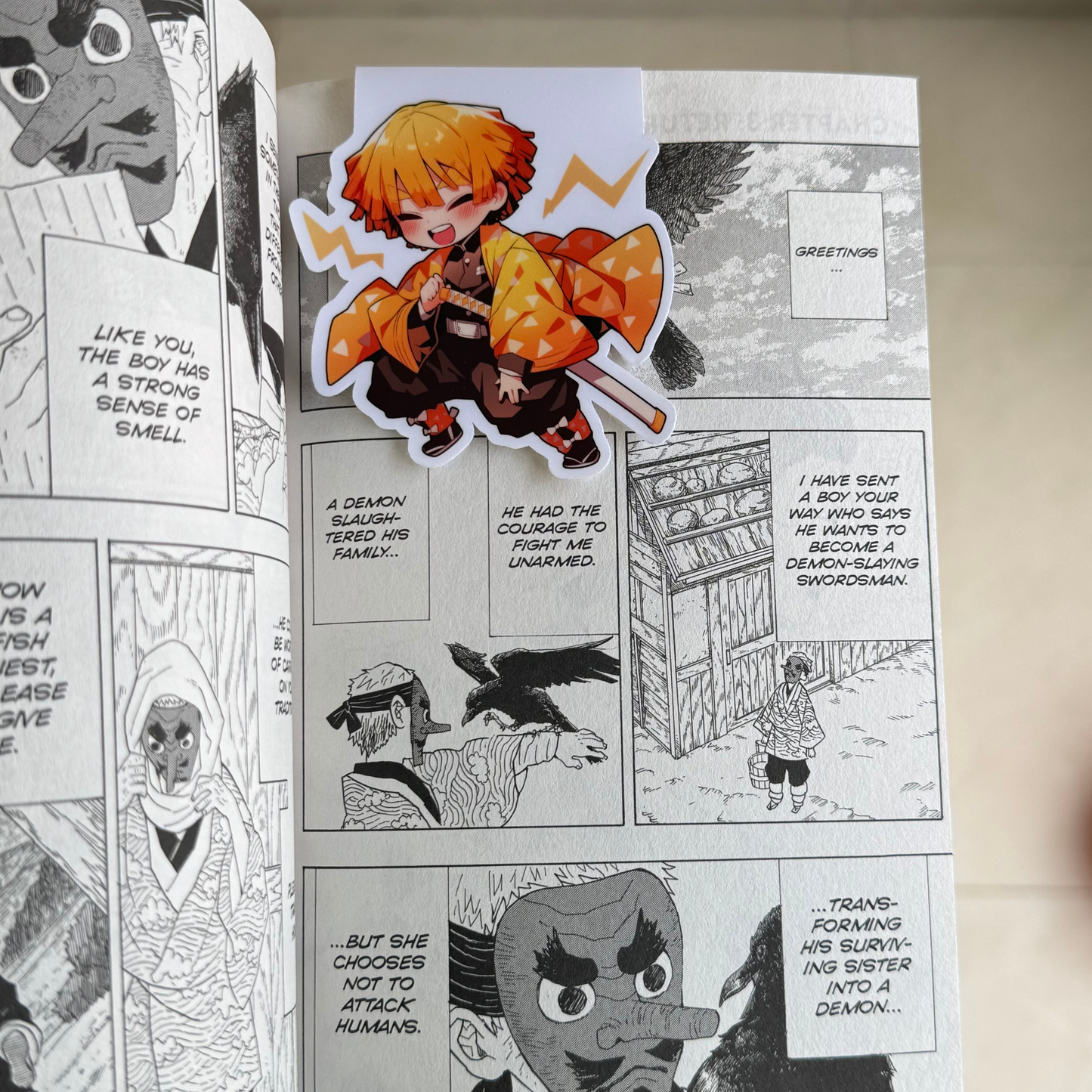 Demon Slayer Zenitsu Agatsuma - Magnetic Bookmark