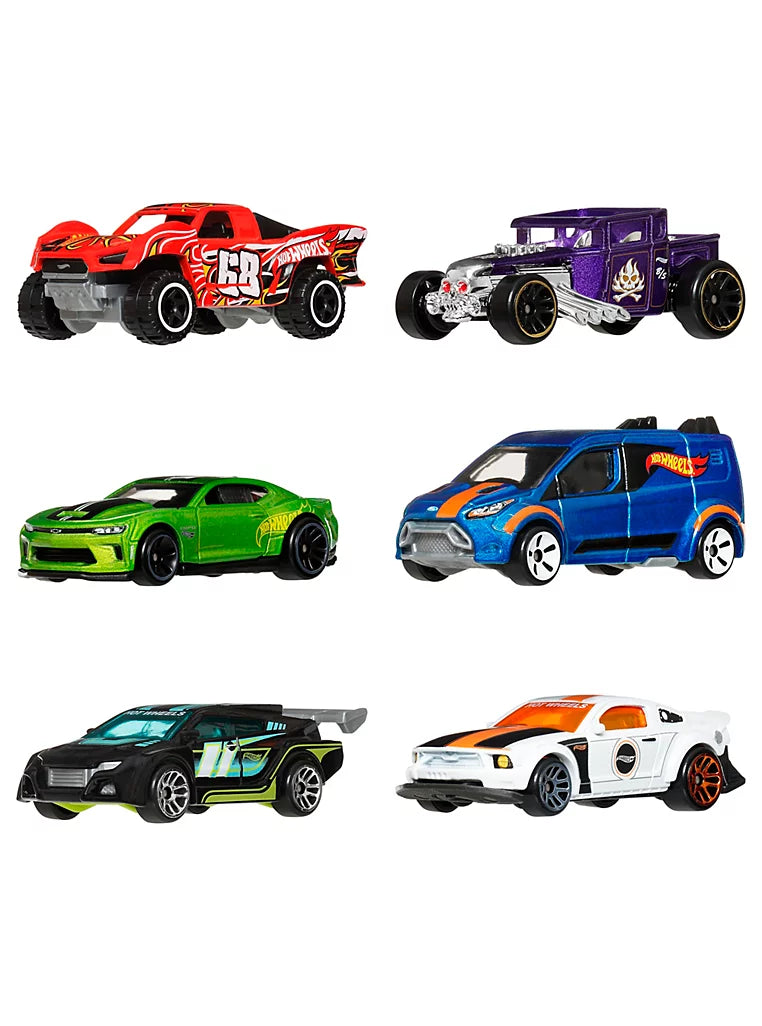 HW Legends Collection set – 6 Metal Cars | Ford, Bone Shaker, Baja Truck, Ford Mustang, Camaro SS & More - Hot Wheels