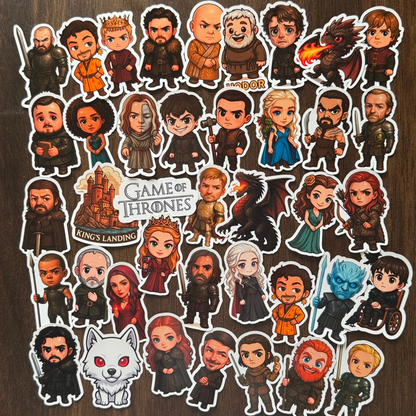 Game of Thrones (GOT)- Chibi Style 30-Die-Cut Sticker Pack