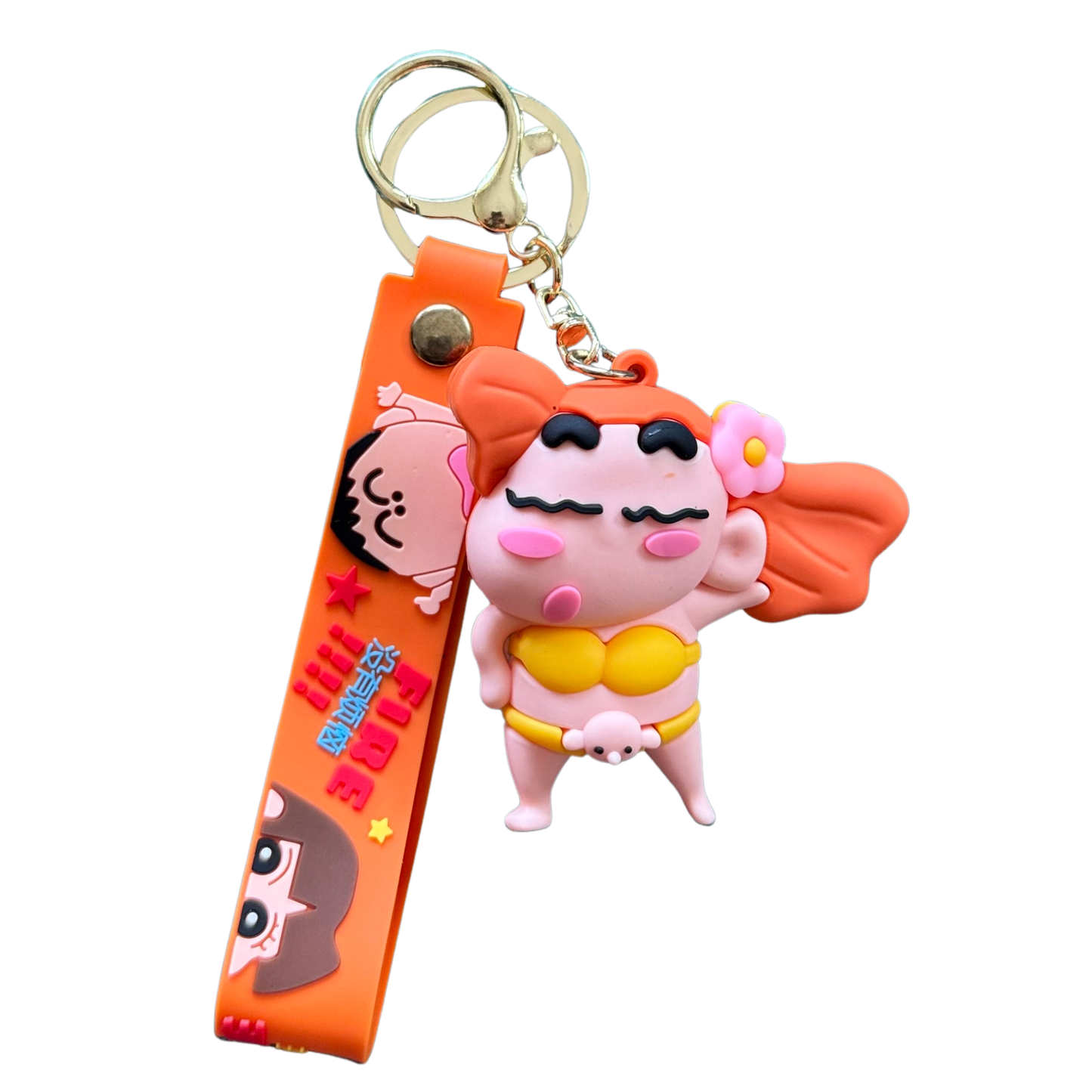 Shinchan Hula Costume 3D Rubber Keychain – Shinchan