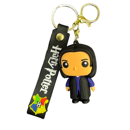 Harry Potter – Severus Snape 3D Rubber Keychain | Cute Wizard Key Ring for Potterheads