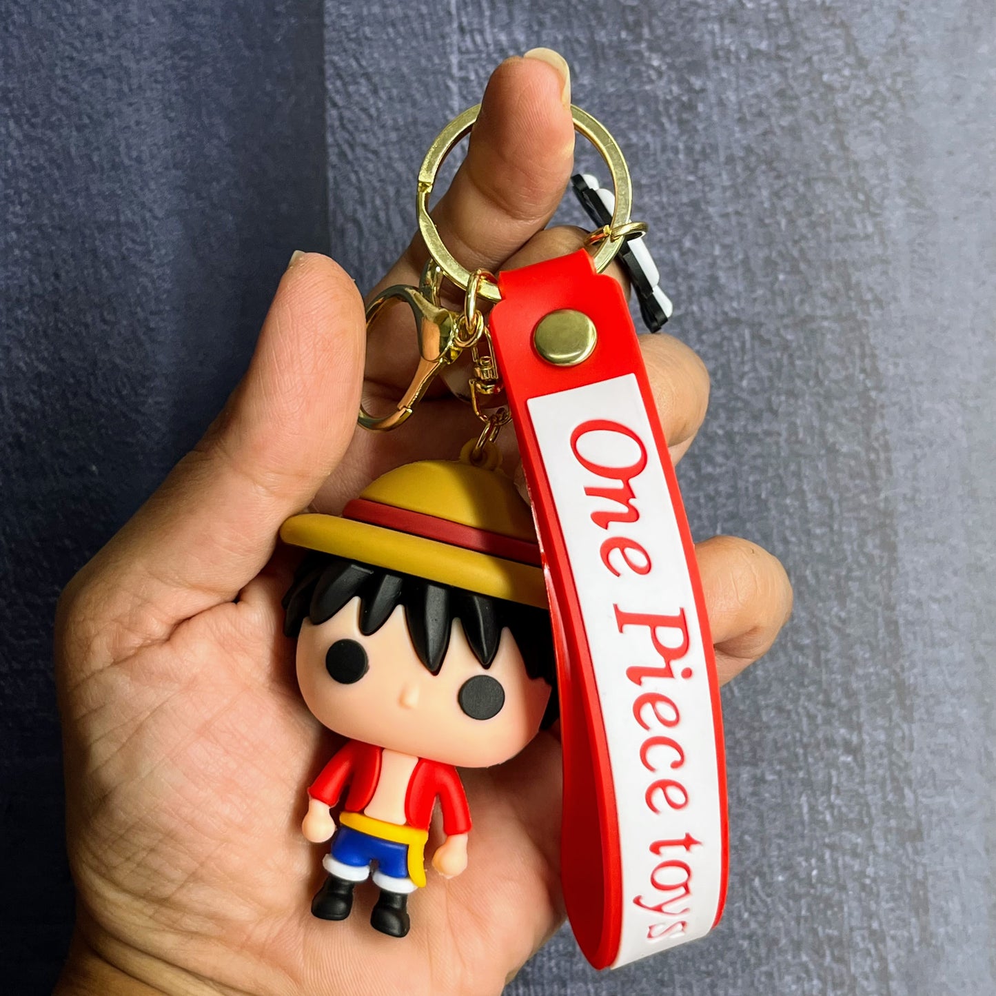 Monkey D. Luffy Bob-Head Key chain- One Piece