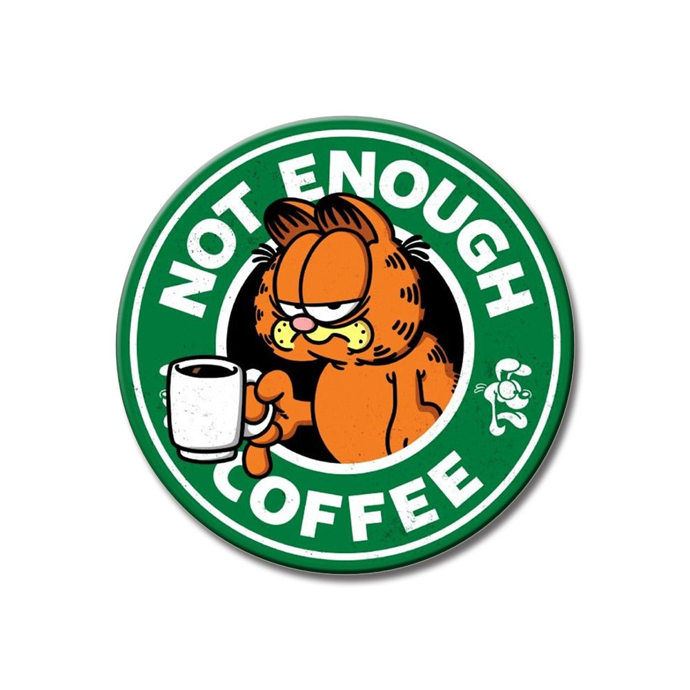 Garfield “Not Enough Coffee” MDF Fridge Magnet – Garfield Quotes ...