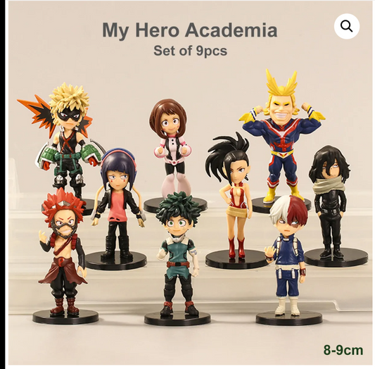 My Hero Academia Set chibi Miniatures Set of 9 (9cms)  - My Hero Academia Merch