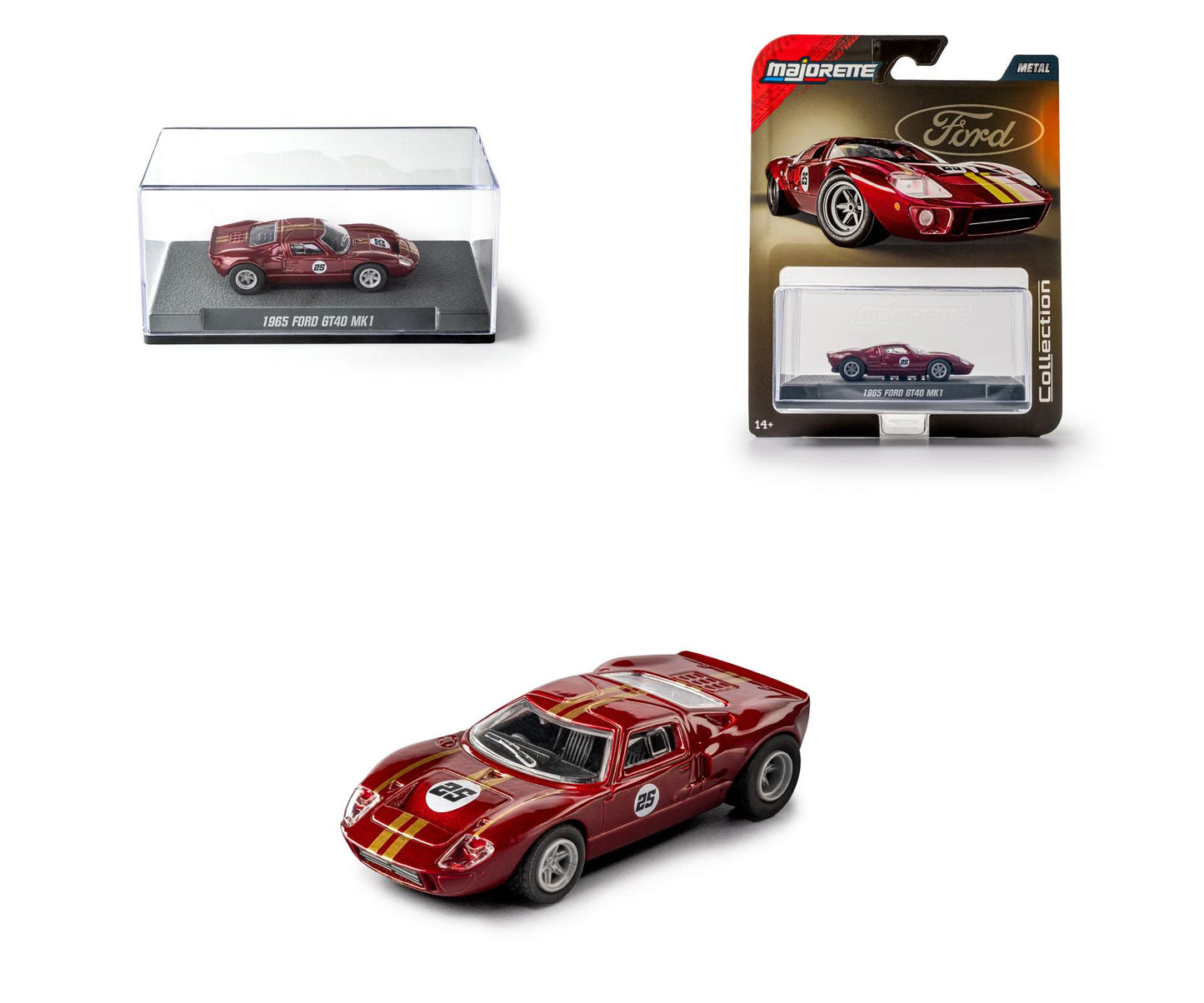 Ford GT40 Mk I (1965) – Legends Collection (Red) - Majorette Premium