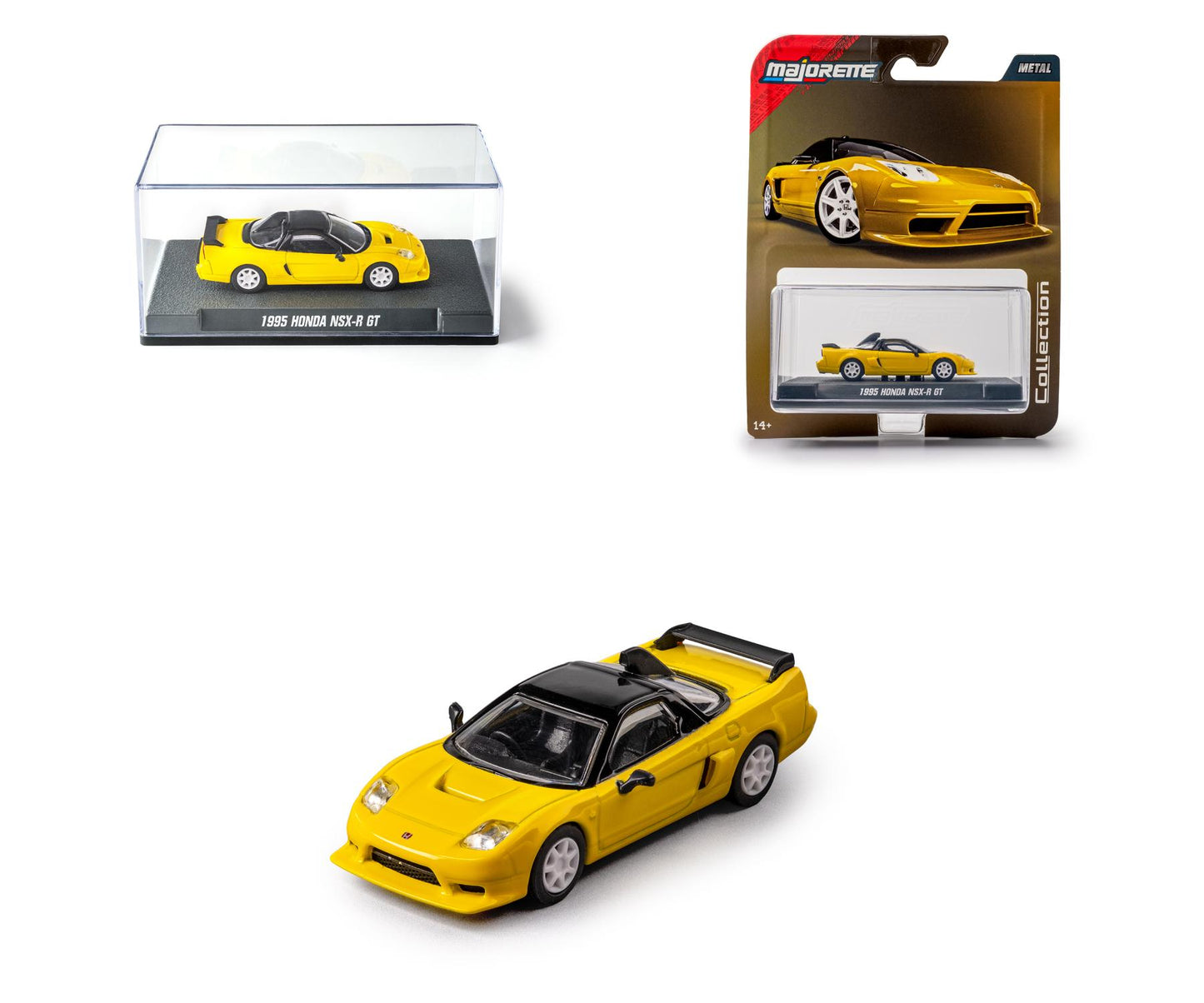 Honda NSX-R GT (1995) – Racing Legends Collection (Yellow) - Majorette Premium