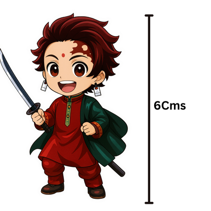 Indian Version Demon Slayer - Chibi Style 15-Die-Cut Sticker Pack
