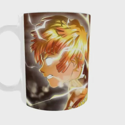 Zenitsu Agatsuma printed Coffee Mug - Demon Slayer Merch