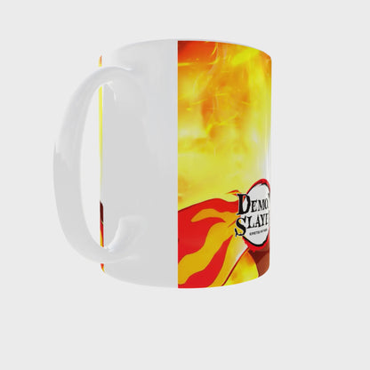 Rengoku Demon Slayer Themed printed Coffee Mug - Demon Slayer Merch